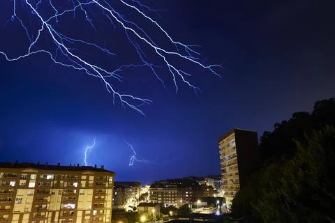 Lightning Strikes Stock-Fotos