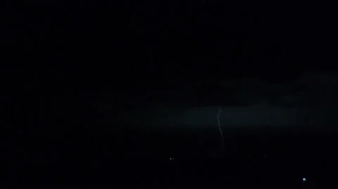 Lightning Striking Real Time Stock-Footage 26186425