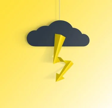 Lightning stroke Stock Illustration