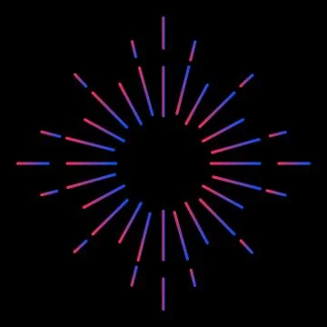 Lightning Sunburst Element Vector Stock Illustration