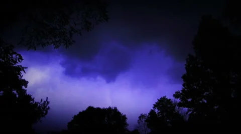 Lightning in Super Slow Motion Stock-Footage 54053656