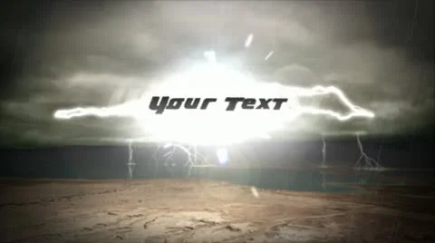 Lightning Text Stock After Effects