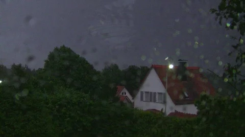 Lightning through window Stock Footage 415526