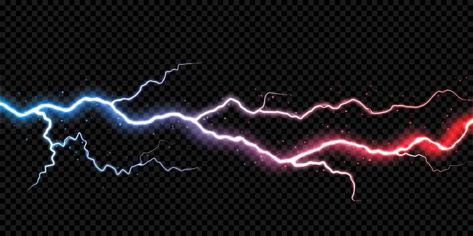 Lightning thunder bolt electricity flash spark thunderbolt storm light vector Illustrazione stock
