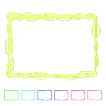 Lightning thunder frame cartoon vector graphic Ilustração Stock