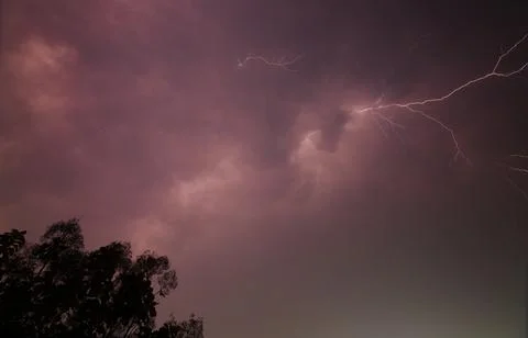 Lightning thunder Stock Photos