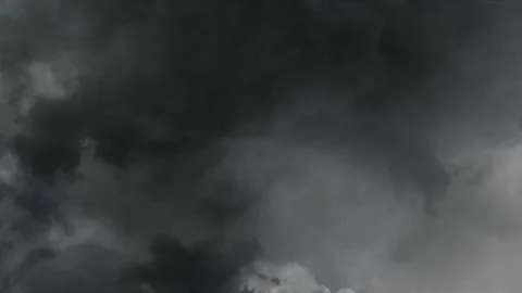 Lightning in Thunder Storm Clouds LOOP (UltraHD 4K) 動画素材 312493907