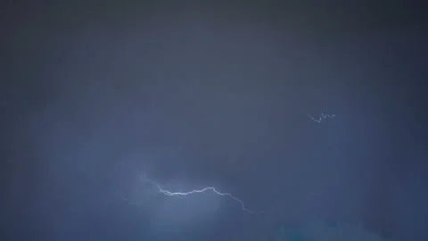 Lightning Thunder Storm Day Stock Footage 99166492