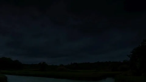 Lightning, thunder, strike, thunderstorm, shock, spooky Stock Footage 314983732