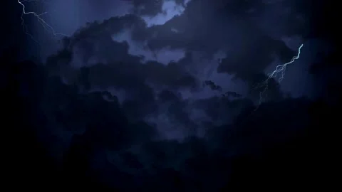 Lightning, thunder, strike, thunderstorm, shock, spooky Stock Footage 314983749