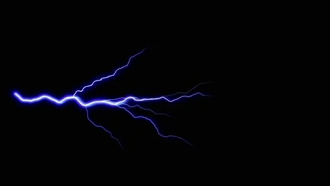 Lightning Thunder Strikes Fx Loop Stock Footage 134617483