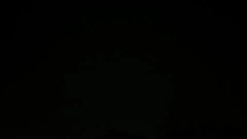 Lightning thunderstorm flash over the night sky. Weather Concept Stock Footage 337505893