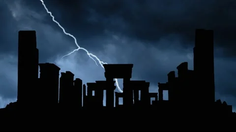 Lightning thunderstorm flash over Persep... | Stock Video | Pond5