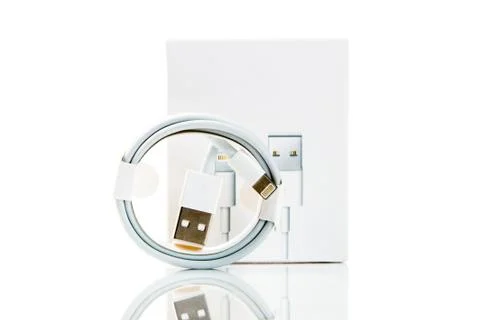 Lightning to usb cable Stock-Fotos