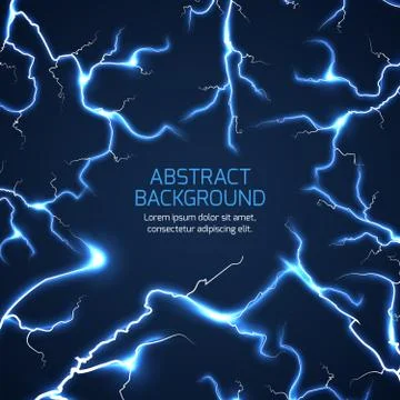 Lightning vector background Illustrazione stock