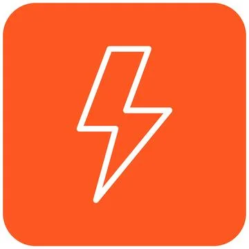 Lightning Vector Icon Design Illustration Stock Illustration