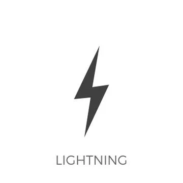 Lightning Vector Icon Stock Illustration
