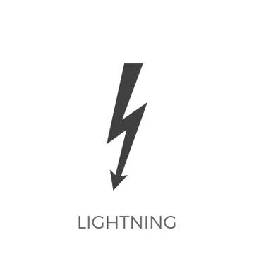 Lightning Vector Icon Stock Illustration