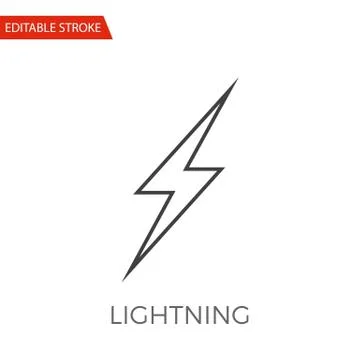 Lightning Vector Icon Stock Illustration