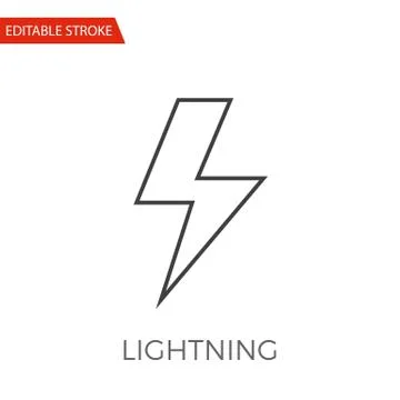 Lightning Vector Icon Stock Illustration