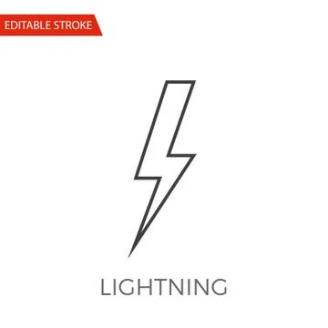 Lightning Vector Icon Stock Illustration