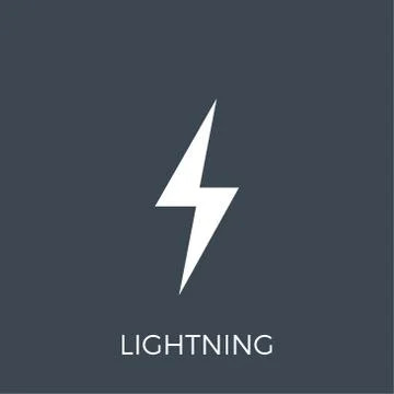 Lightning Vector Icon Stock Illustration
