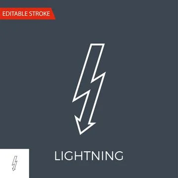 Lightning Vector Icon Stock Illustration