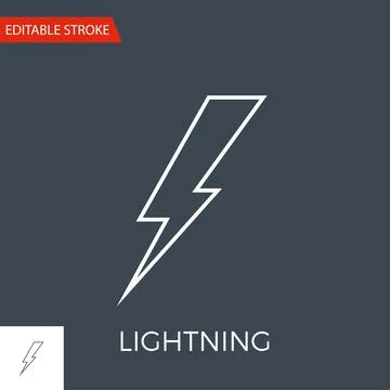 Lightning Vector Icon Stock Illustration