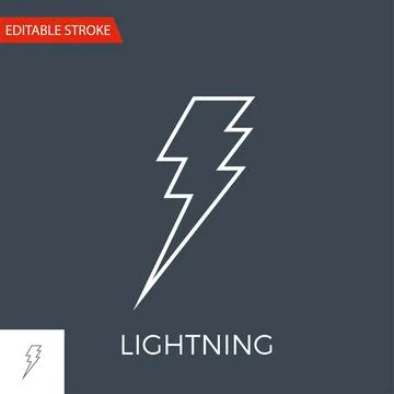 Lightning Vector Icon Stock Illustration