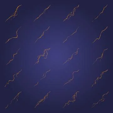 Lightning vector set isolated from background. Stock Illustration