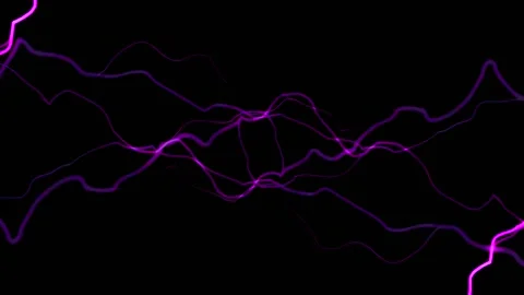 Lightning Violet on a Black Background 库存影片 145929300