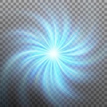 Lightning vortex effect with transparency. EPS 10 vector Stock Illustration