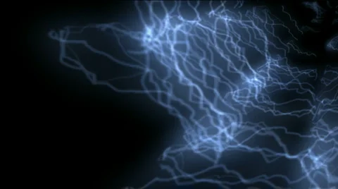 Lightning,power electromagnetic energy.particle,Design,pattern,symbol,dream Stock Footage 946623
