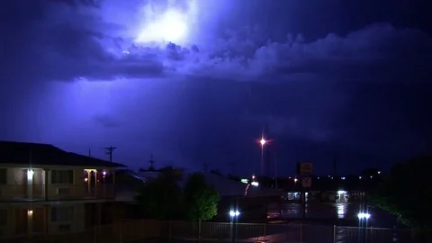 Lightnings and flashes - city - stroboscopic Stock Footage 79984114
