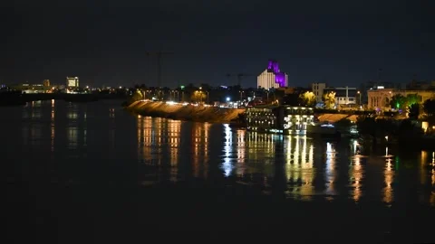 Lightnings over Baghdad Stock Footage 282168596
