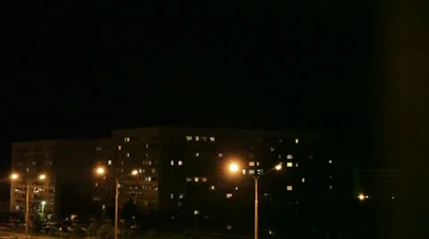 Lightnings over the multi-storey building Stock Footage 11146276