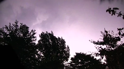 Lightnings at summer night 스톡 동영상 55265877