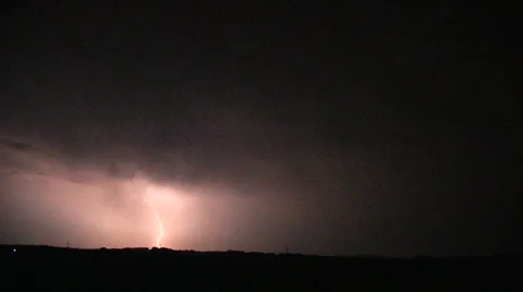 Lightnings at summer night 스톡 동영상 55266424