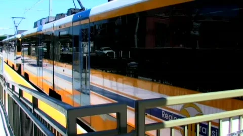 Lightrail to Sunrise Stock Footage 279999
