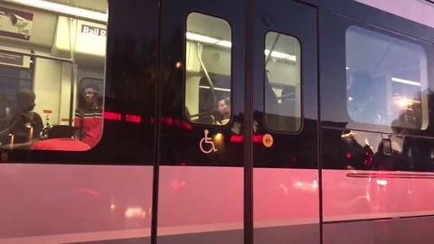 Lightrail Trail In Phoenix Arizona Video stock 80241288