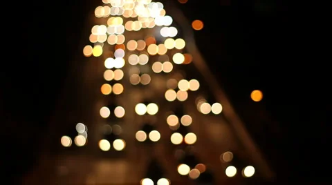 Lights 08 - Traffic out of focus Stock Footage 5162733