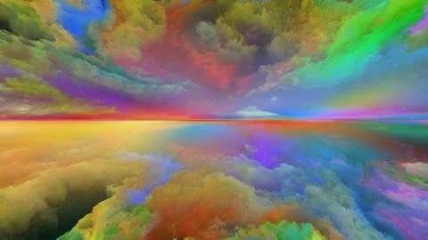 Lights of Abstract Landscape Illustrazione stock