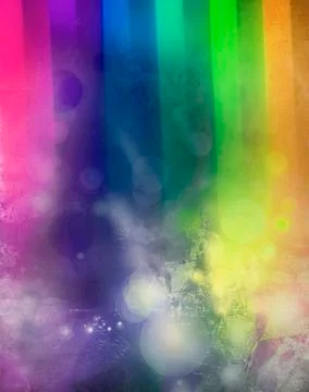 Lights on abstract rainbow texture Illustrazione stock