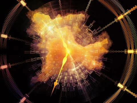 Lights of Abstract Visualization Stock Illustration