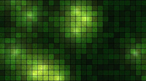 Lights Across Tiled Background - Loop Green Stockbeeldmateriaal 46024508