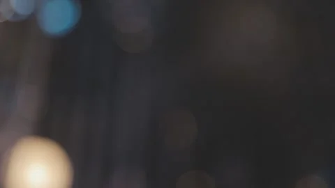 Lights and lanterns in the night. Bokeh, Gold, orange bokeh string light ba.. Stock Footage 277096859