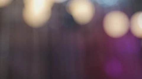 Lights and lanterns in the night. Bokeh, Gold, orange bokeh string light ba.. Stock Footage 277096943
