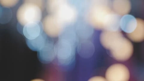 Lights and lanterns in the night. Bokeh, Gold, orange bokeh string light ba.. Stock Footage 277097005