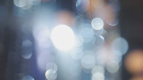 Lights and lanterns in the night. Bokeh, Gold, orange bokeh string light ba.. Stock Footage 277098230