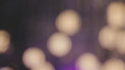 Lights and lanterns in the night. Bokeh, Gold, orange bokeh string light ba.. Stock Footage 277098382